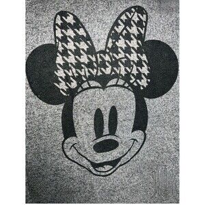 Disney  Minnie Mouse Sweater Long Sleeve  Gray/Black Womens 2XL